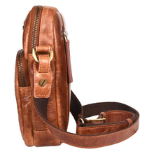 Load image into Gallery viewer, Sassora Premium Leather Unisex Antique Look Sling Bag