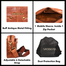 Load image into Gallery viewer, Sassora Premium Leather Women Everyday Sling Bag
