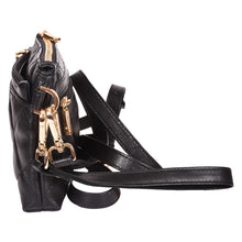 Load image into Gallery viewer, Sassora Premium Leather Small Quilted Pattern Girls Sling Bag