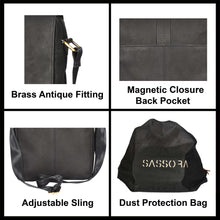 Load image into Gallery viewer, Sassora Premium Leather Men's Everyday Use Sling Bag