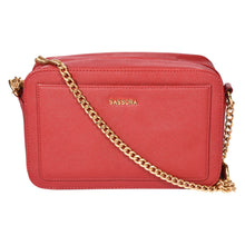 Load image into Gallery viewer, Sassora Premium Leather Girls Medium Structured Sling Bag