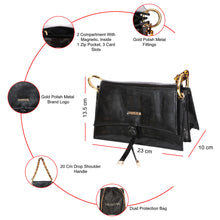 Load image into Gallery viewer, Sassora Premium Patent Leather Chain Sling Bag For Women