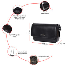 Load image into Gallery viewer, Sassora Premium Leather Women Crossbody Sling Bag