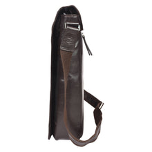 Load image into Gallery viewer, Sassora Genuine Leather 13.5 Inch Laptop Messenger Sling Bag for Men's