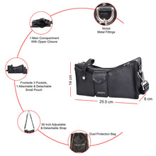Load image into Gallery viewer, Sassora Premium Leather Stylish Women Medium Size Sling Bag