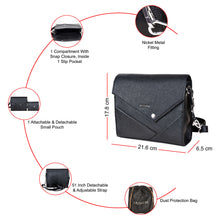 Load image into Gallery viewer, Sassora Premium Leather Women's Sling Bag With Added Pouch