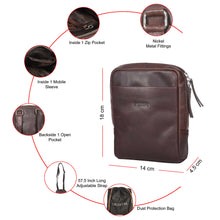 Load image into Gallery viewer, Sassora Premium Leather Men's Everyday Small Sling Bag