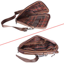 Load image into Gallery viewer, Sassora Genuine Leather Crossbody Bag – Adjustable Strap & Flap Closure