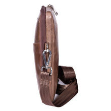 Load image into Gallery viewer, Sassora Genuine Leather Crossbody Bag – Adjustable Strap & Flap Closure