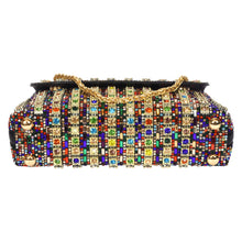 Load image into Gallery viewer, Sassora Stone & Beads Embellished Party Sling Bag