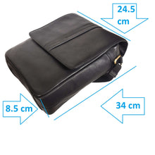 Load image into Gallery viewer, Sassora Genuine Leather Brass Antique Fittings Crossbody Bag