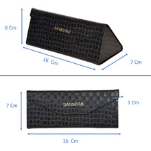 Load image into Gallery viewer, Sassora Genuine Leather Stylish Foldable Hidden Magnet Closure Spectacle Case