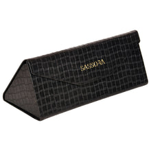 Load image into Gallery viewer, Sassora Genuine Leather Stylish Foldable Hidden Magnet Closure Spectacle Case