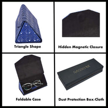 Load image into Gallery viewer, Sassora Premium Leather Stylish Foldable Unisex Spectacle Case