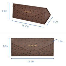 Load image into Gallery viewer, Sassora Premium Leather Stylish Foldable Medium Unisex Spectacle Case