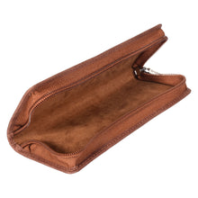 Load image into Gallery viewer, Sassora Genuine Leather Spectacle Case with Zip Closure