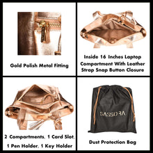 Load image into Gallery viewer, Sassora Premium Leather Large Women Shopping Tote Bag