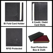 Load image into Gallery viewer, Sassora Premium Leather Small Unisex RFID Wallet