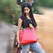 Load image into Gallery viewer, Sassora Pure Leather Women's Large Tote Bag