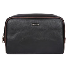 Load image into Gallery viewer, Sassora Premium Leather Unisex Toiletry Travel Pouch