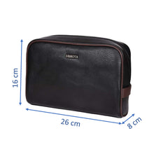 Load image into Gallery viewer, Sassora Premium Leather Unisex Toiletry Travel Pouch