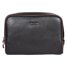Load image into Gallery viewer, Sassora Premium Leather Unisex Small Toiletry Travel Pouch
