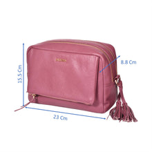 Load image into Gallery viewer, Sassora Premium Leather Women Travel Toiletry Pouch