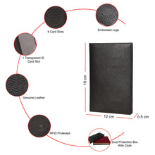 Load image into Gallery viewer, Sassora Premium Leather Unisex Bifold Travel Organiser