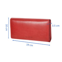 Load image into Gallery viewer, Sassora Genuine Leather Girls RFID Protected Travel Wallet (12 Card Slots)