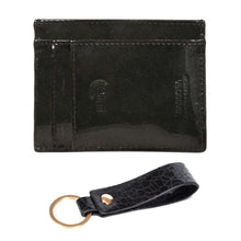 Load image into Gallery viewer, Sasoora Genuine Leather RFID Card Holder & Key Ring Gift Combo Set for Unisex
