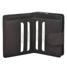 Load image into Gallery viewer, Sassora Genuine Leather Women and Girls RFID Protected Black Wallet