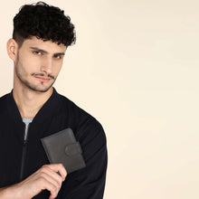 Load image into Gallery viewer, Sassora Genuine Leather Women and Girls RFID Protected Black Wallet