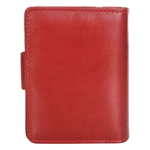 Load image into Gallery viewer, Sassora Genuine Leather Women RFID Protected Red Wallet (6 Card Slots)