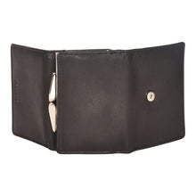 Load image into Gallery viewer, Sassora Genuine Leather Small Size Girls Black RFID Protected Wallet