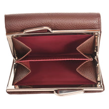 Load image into Gallery viewer, Sassora Genuine Leather Small Brown RFID Ladies Wallet (4 Card Slots)