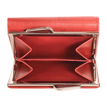 Load image into Gallery viewer, Sassora Genuine Leather Small Size Red RFID Protected Wallet (4 Card Holders)
