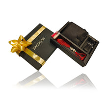 Load image into Gallery viewer, Sassora Black Genuine Leather Men's Wallet, Keychain and Rakhi Combo Set(SSRA1 Gift-for Him)