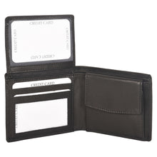 Load image into Gallery viewer, Sassora Genuine Leather Small Black Wallet for Men and Women