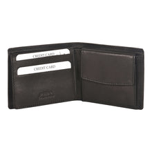 Load image into Gallery viewer, Sassora Genuine Leather Small Black Wallet for Men and Women