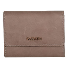 Load image into Gallery viewer, Sassora Genuine Leather Medium Size Beige RFID Protected Women Wallet ( 5 Card Slots)