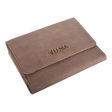 Load image into Gallery viewer, Sassora Genuine Leather Medium Size Beige RFID Protected Women Wallet ( 5 Card Slots)