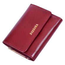 Load image into Gallery viewer, SASSORA Genuine Leather RFID Protected Tri-fold Wallet for Women’s