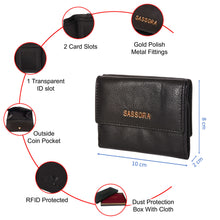Load image into Gallery viewer, Sassora Pure Leather Small RFID Women Wallet