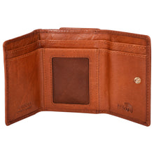 Load image into Gallery viewer, Sassora Genuine Leather Small Brown RFID Protected Women Wallet