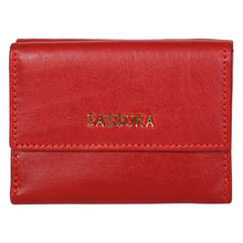 Load image into Gallery viewer, Sassora Genuine Premium Leather Medium Size Red RFID Girls Wallet