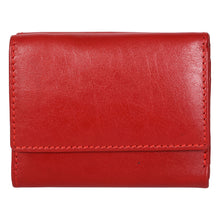 Load image into Gallery viewer, Sassora Genuine Premium Leather Medium Size Red RFID Girls Wallet