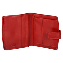 Load image into Gallery viewer, Sassora Genuine Leather Small Size Red RFID Protected girls wallet