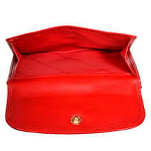 Load image into Gallery viewer, Sassora Genuine Leather Red Medium RFID Protected Women's Wallet