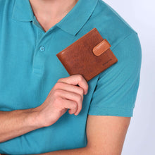 Load image into Gallery viewer, Sassora Premium Leather Medium Men's Loop Closure RFID Wallet