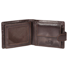 Load image into Gallery viewer, Sassora Genuine Leather Medium Brown RFID Protected Men Wallet (3 Card Slots)